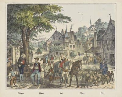 Villaggio. / Vesnice. / Dorf. / Vesnice. / Dorp (název na objektu) od firma Joseph Scholz