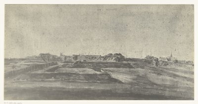 Pohled na Maastricht, 1672 Fotografie kreseb francouzské invaze do Nizozemska v roce 1672 od Adama Franse van der Meulena dochované v Manufacture des Gobelins (název série) od frères Moreau