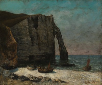 Útes v Étretatu od imitator of Gustave Courbet