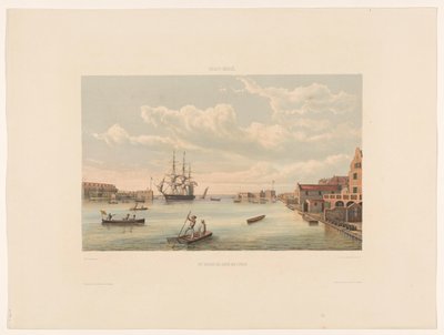 Willemstad Příjem přístavu Curaçao (název na předmět) od jonkheer Jacob Eduard van Heemskerck