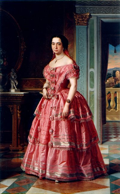 portrét dámy od Angel María Cortellini
