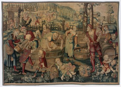 Podzim: Vintage Scéna od possibly by Gobelins Manufactory