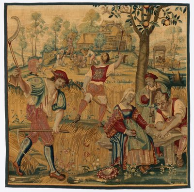 Léto: Scéna sklizně od possibly by Gobelins Manufactory