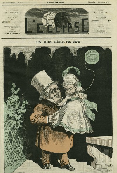 Dobrý otec, Adolphe Thiers (1797-1877), francouzský historik a státník. Obálka v „“L