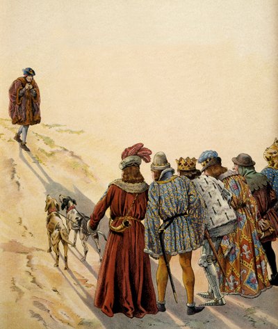 Dějiny Francie ve středověku (středověk): hrabě z Charolais (tehdy Karel Temeraire (1433-1477), Francois II., vévoda z Bretaně (1433-1488), Karel Francouzský, vévoda z Berry a bratr krále (1446-1472), Jan II., vévoda z Bourbonu (1426- od pseudonym for Onfray de Breville Jacques Job