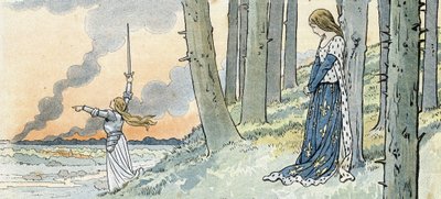 Stoletá válka „Francie“, její příběh vyprávěl G. Montorgueil, vyobrazeno Jobem“ 1896 (rytina) od pseudonym for Onfray de Breville Jacques Job