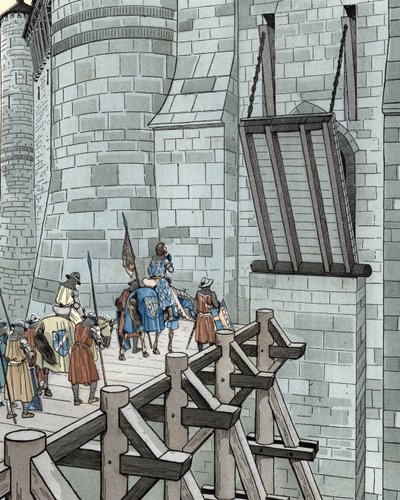 Stoletá válka: Filip VI. z Valois žádá o azyl v Château de Broye (1346) od pseudonym for Onfray de Breville Jacques Job