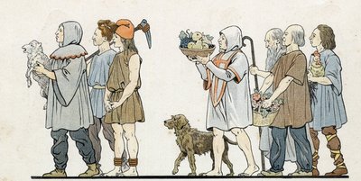 In „Francie, jeho příběh vyprávěný G. Montorgueilem, imagee by Job““ 1896. Soukromá sbírka. od pseudonym for Onfray de Breville Jacques Job
