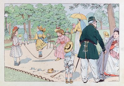Jacques Marie Gaston Onfray de Breville dit JOB (1858 - 1931); Ilustrace z knihy „Les epees de France““: Strážce náměstí v 19. století; Coll, Part od pseudonym for Onfray de Breville Jacques Job