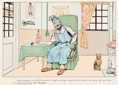 Jacques Marie Gaston Onfroy de Breville dit JOB (1858-1931) - Psaní vzpomínek poloviční bilance, soukromá sbírka od pseudonym for Onfray de Breville Jacques Job