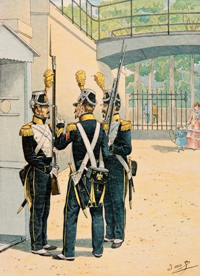 Jacques Marie Gaston Onfroy de Breville dit JOB (1858-1931) - Výstroj francouzských vojáků všech dob: Voltigeurs de la Garde Imperiale, soukromá sbírka od pseudonym for Onfray de Breville Jacques Job