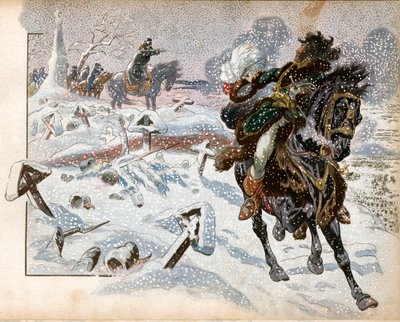 Joachim Murat (1767-1815) v bitvě u Eylau 8. února od pseudonym for Onfray de Breville Jacques Job