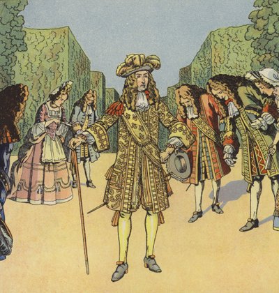 Král Slunce, Ludvík XIV. Francouzský (barva lito) od pseudonym for Onfray de Breville Jacques Job