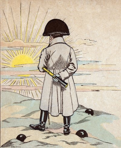 Portrét Napoleona Bonaparta - litografie od Joba (Jacques Onfroy de Breville) z „“Le Grand Napoleon des Petites Enfants“““ 1893 od pseudonym for Onfray de Breville Jacques Job