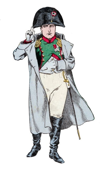 Portrét Napoleona Bonaparta - litografie od Joba (Jacques Onfroy de Breville) z „“Le Grand Napoleon des Petites Enfants“““ 1893 od pseudonym for Onfray de Breville Jacques Job