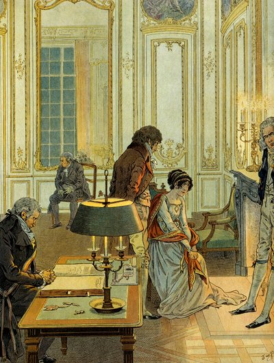 Den civilního sňatku Napoleona I. Bonaparte od pseudonym for Onfray de Breville Job