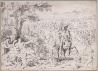 Ludvík XIV. V zajetí Venuše od studio of Charles Le Brun