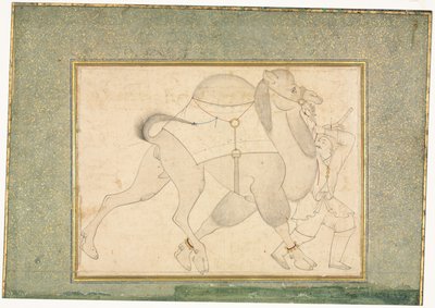 Velbloud a ženich; Jednostránkové ilustrace od style of Shaykh Muhammad