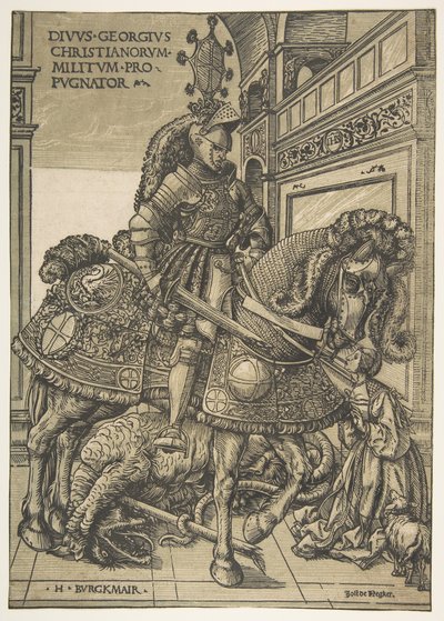 Svatý Jiří na koni, 15081518. od the Elder Hans Burgkmair