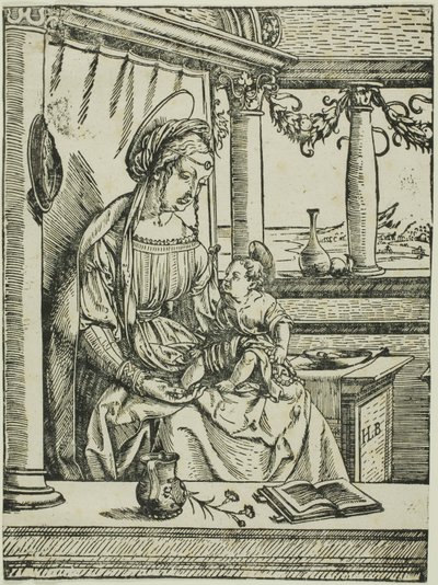Panna s dítětem od the Elder Hans Burgkmair