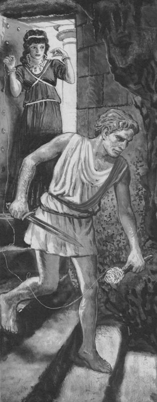 Theseus vstoupil do labyrintu a rozvinul klubko provázku od English School