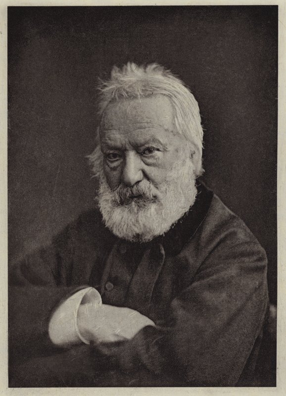 Victor Hugo (černobílá fotografie) od Nadar