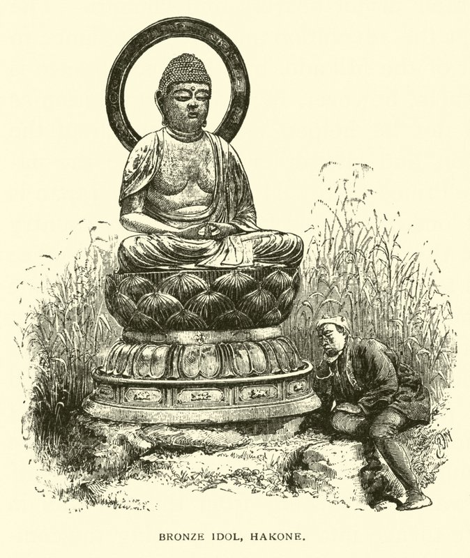 Bronze Idol, Hakone (rytina) od (after) American School