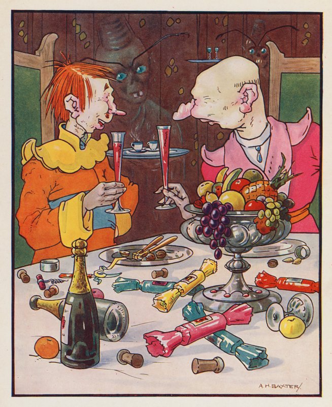 Ilustrace ke knize Gulliverovy cesty Jonathana Swifta (barevná litografie) od (after) American School