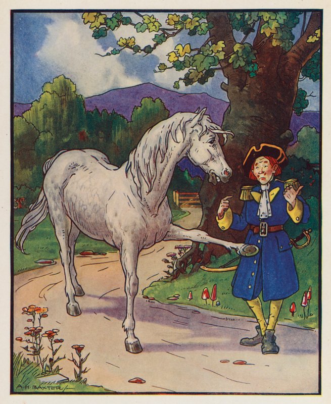 Ilustrace ke knize Gulliverovy cesty Jonathana Swifta (barevná litografie) od (after) American School