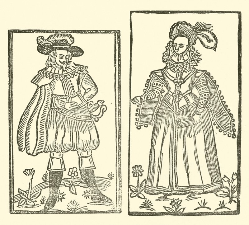 Ilustrace k The Roxburghe Ballads (dřevořez) od (after) English School