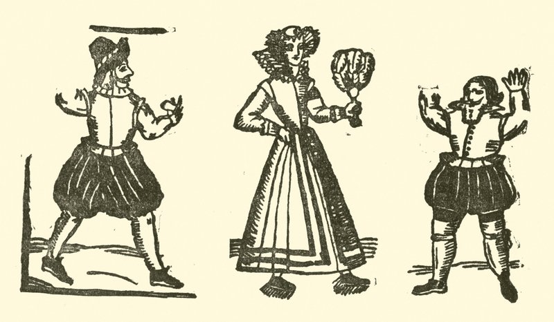 Ilustrace k The Roxburghe Ballads (dřevořez) od (after) English School