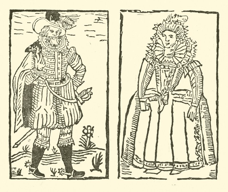 Ilustrace k The Roxburghe Ballads (dřevořez) od (after) English School