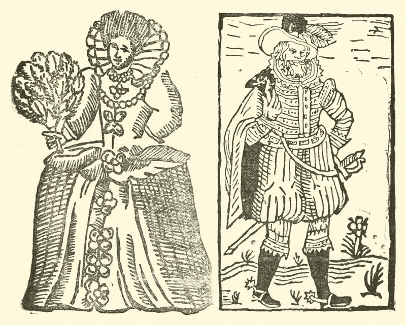 Ilustrace k The Roxburghe Ballads (dřevořez) od (after) English School