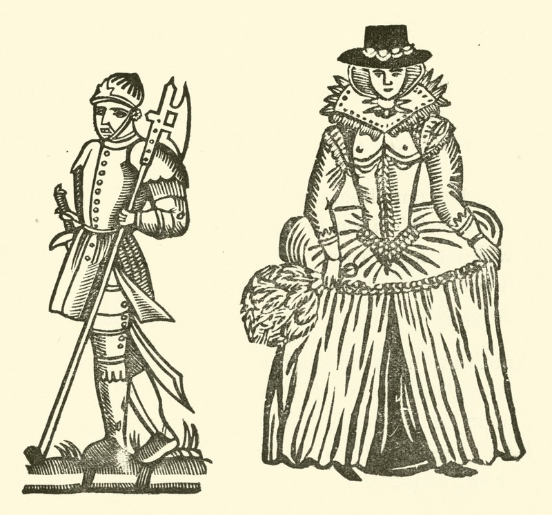 Ilustrace k The Roxburghe Ballads (dřevořez) od (after) English School