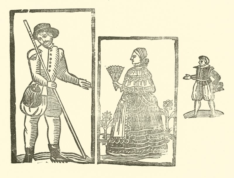 Ilustrace k The Roxburghe Ballads (dřevořez) od (after) English School