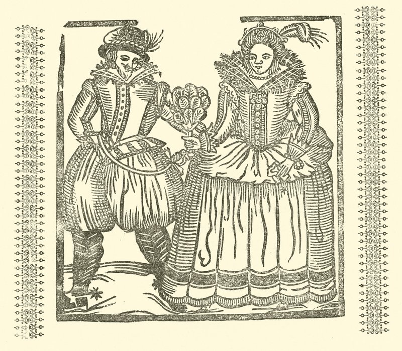 Ilustrace k The Roxburghe Ballads (dřevořez) od (after) English School