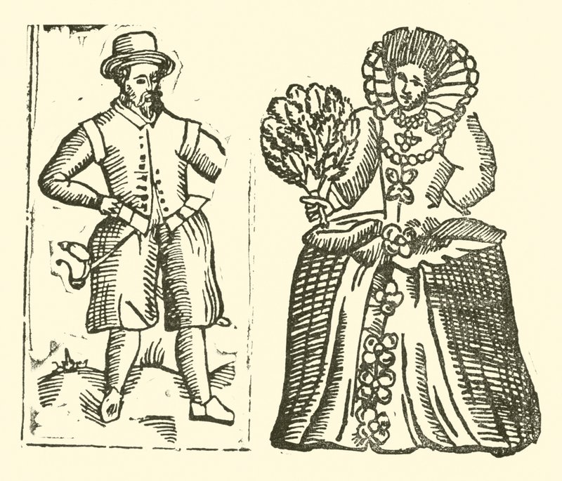 Ilustrace k The Roxburghe Ballads (dřevořez) od (after) English School