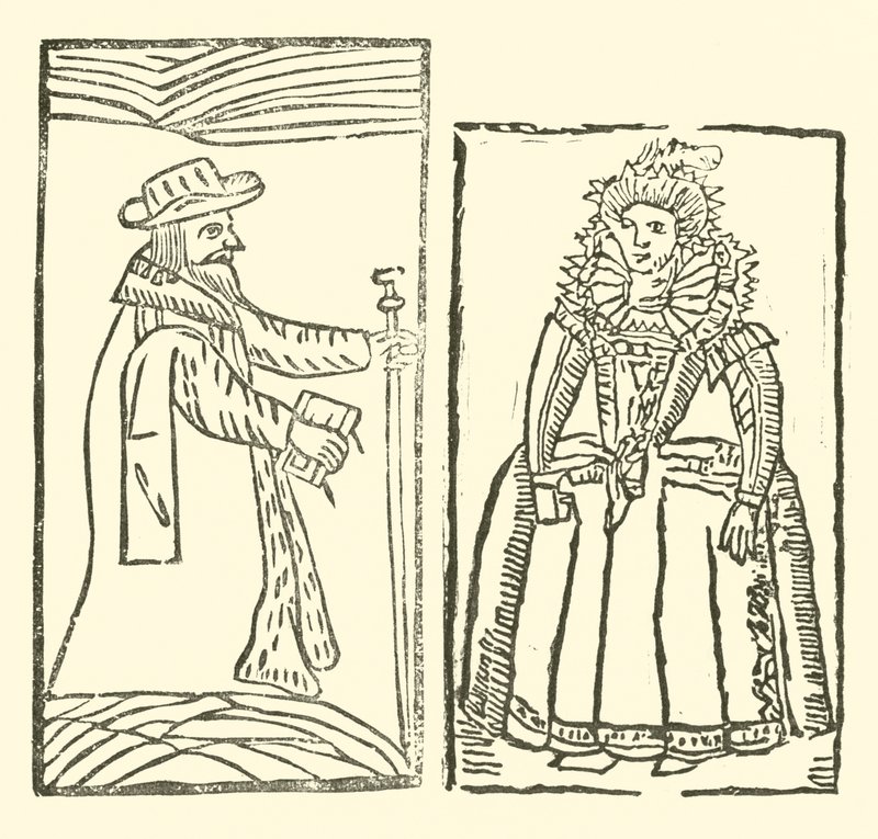 Ilustrace k The Roxburghe Ballads (dřevořez) od (after) English School