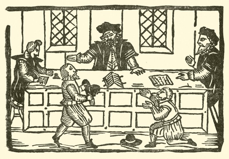 Ilustrace k The Roxburghe Ballads (dřevořez) od (after) English School