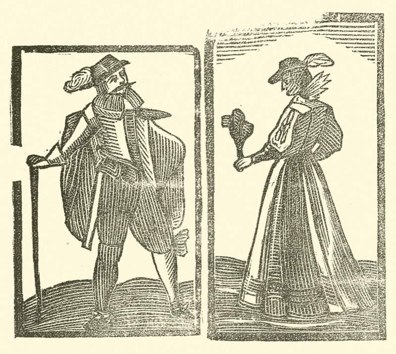 Ilustrace k The Roxburghe Ballads (dřevořez) od (after) English School
