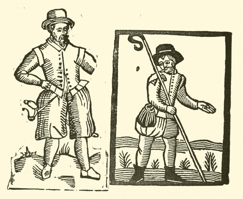 Ilustrace k The Roxburghe Ballads (dřevořez) od (after) English School