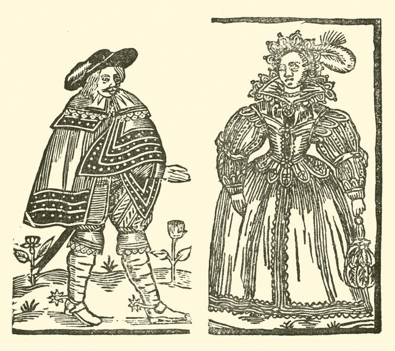 Ilustrace k The Roxburghe Ballads (dřevořez) od (after) English School