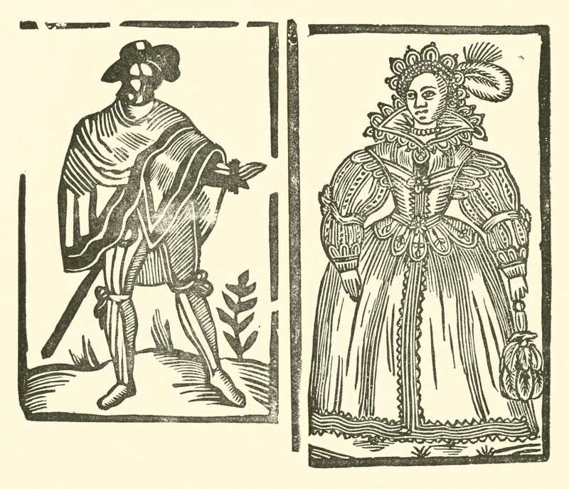 Ilustrace k The Roxburghe Ballads (dřevořez) od (after) English School
