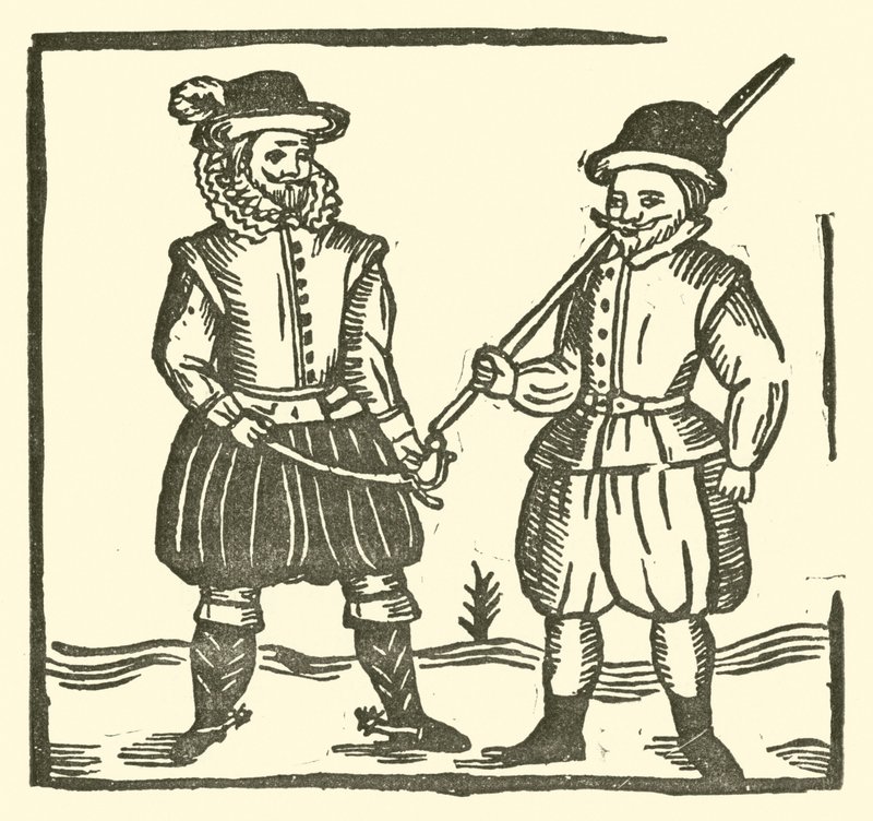 Ilustrace k The Roxburghe Ballads (dřevořez) od (after) English School