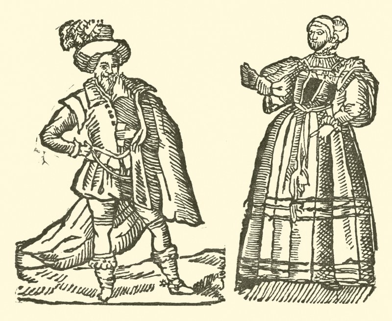 Ilustrace k The Roxburghe Ballads (dřevořez) od (after) English School