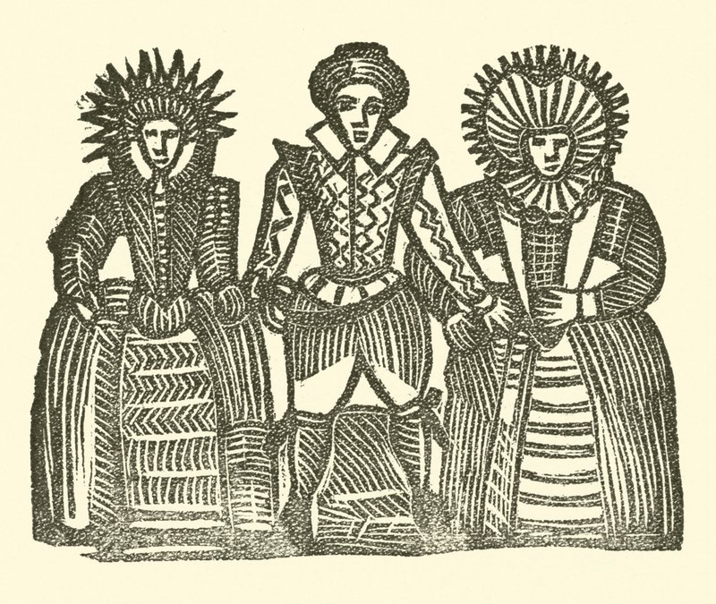 Ilustrace k The Roxburghe Ballads (dřevořez) od (after) English School