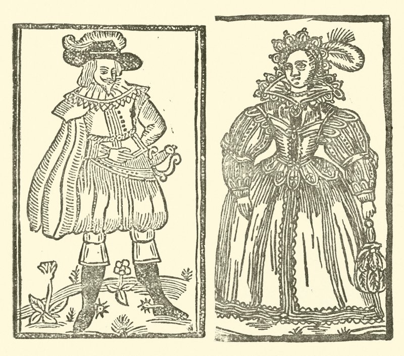 Ilustrace k The Roxburghe Ballads (dřevořez) od (after) English School