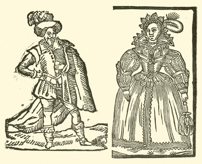 Ilustrace k The Roxburghe Ballads (dřevořez) od (after) English School