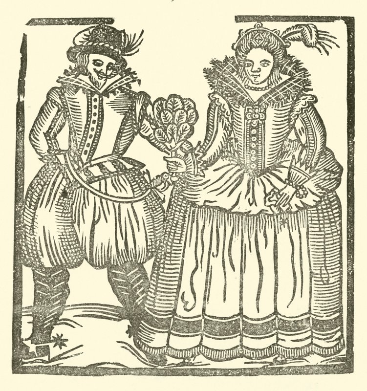 Ilustrace k The Roxburghe Ballads (dřevořez) od (after) English School
