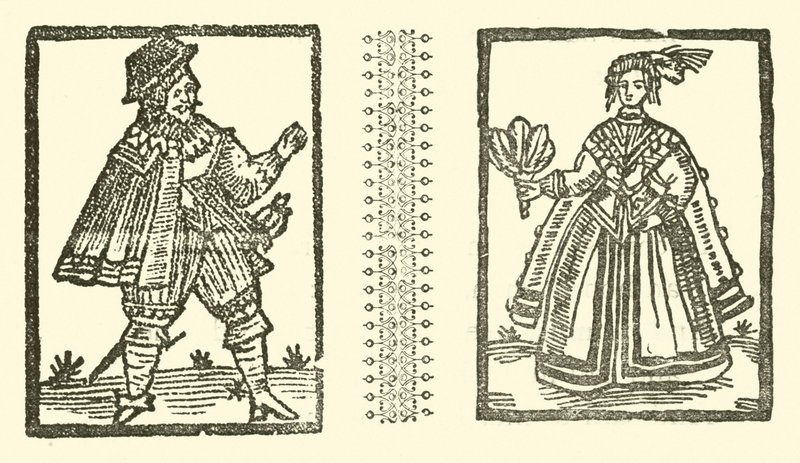Ilustrace k The Roxburghe Ballads (dřevořez) od (after) English School
